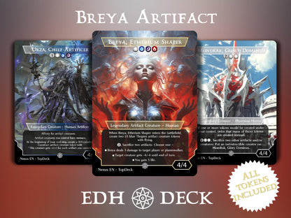Breya Artifact cEDH - Commander EDH Deck - With Tokens - MTG Full Proxy Deck, Altered Cards cEDH