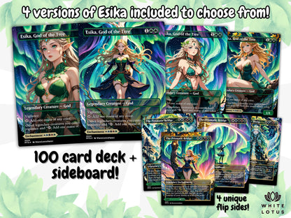 Esika God of the Tree Anime Waifu Proxy Commander Deck Custom Proxy EDH Superfriends English High Quality Cards