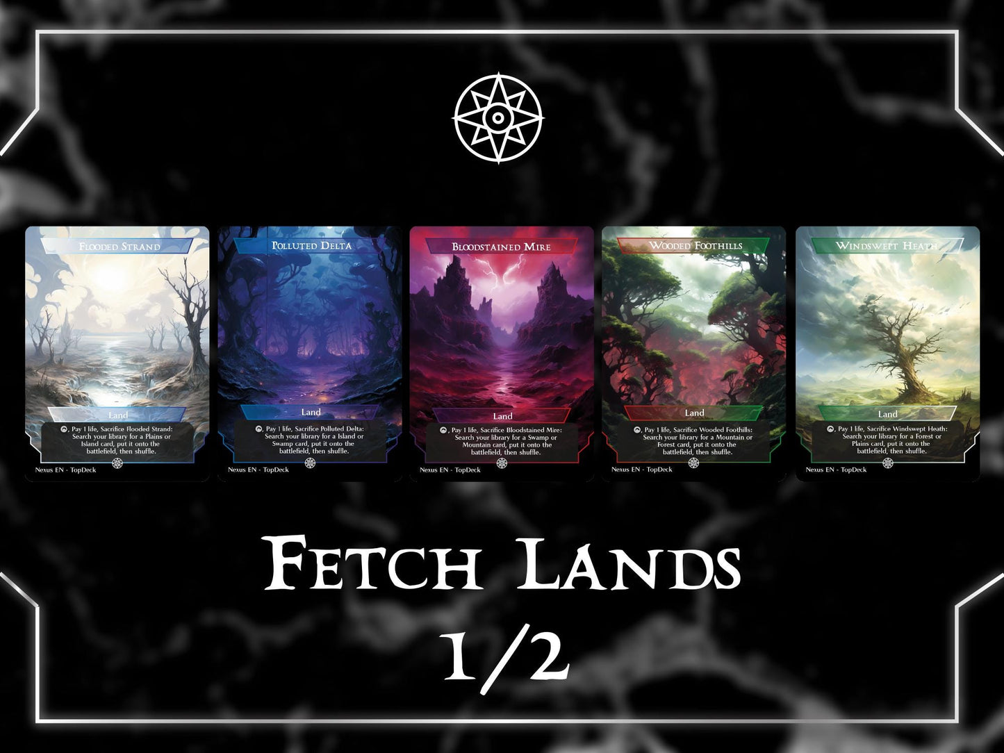 Dual Shock Fetch Lands Bundle + 6 Bonus Cards - Commander Land Pack Bundle