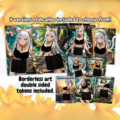 Cat Girl Tribal Anime Waifu Proxy Commander Deck Custom Proxy EDH High Quality Cards