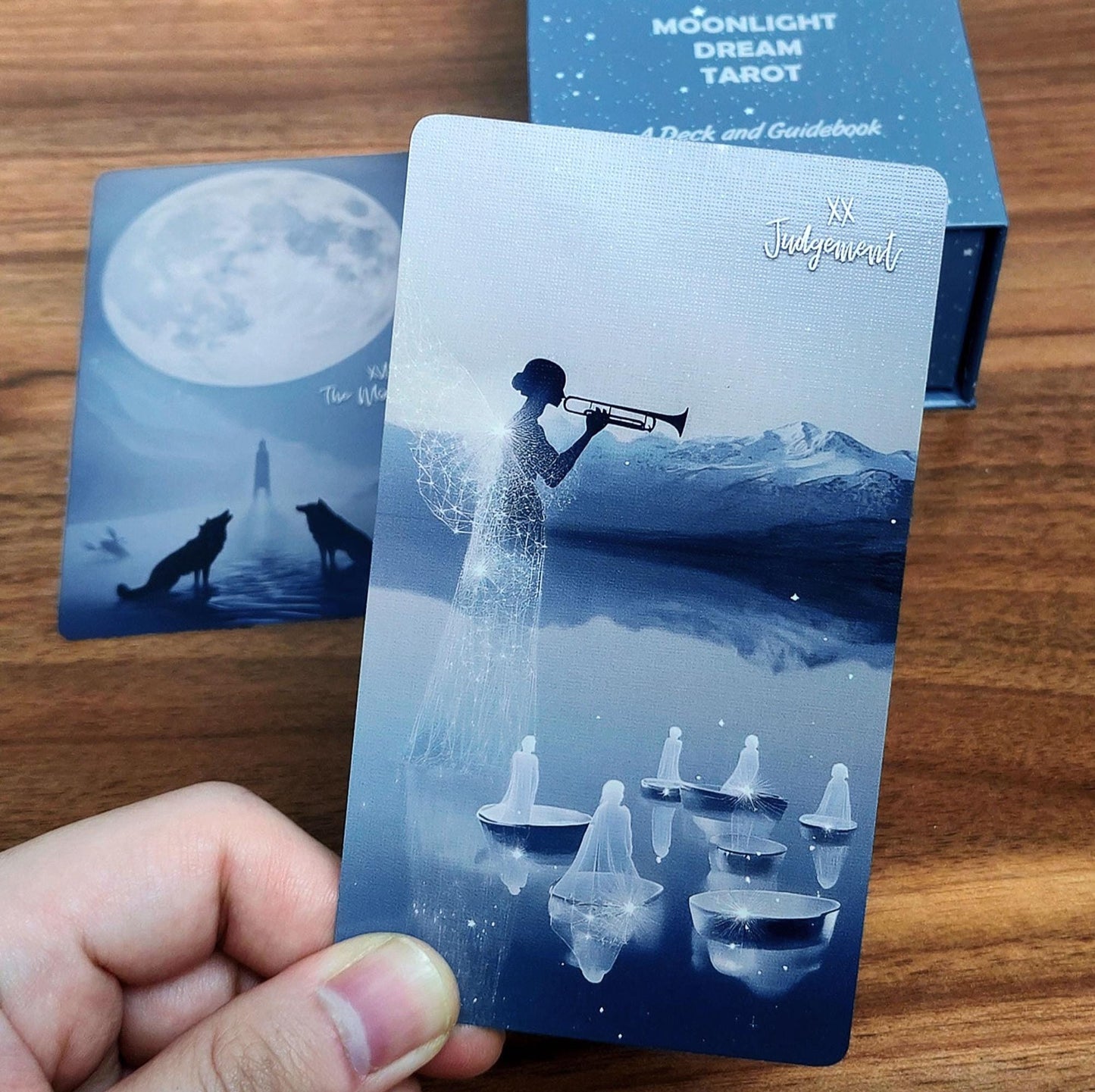 Moonlight Dream Tarot | 78 Tarot Cards Deck, 4 Extra Cards, for Beginner, Silver laser edge, Tarot Deck Gifts