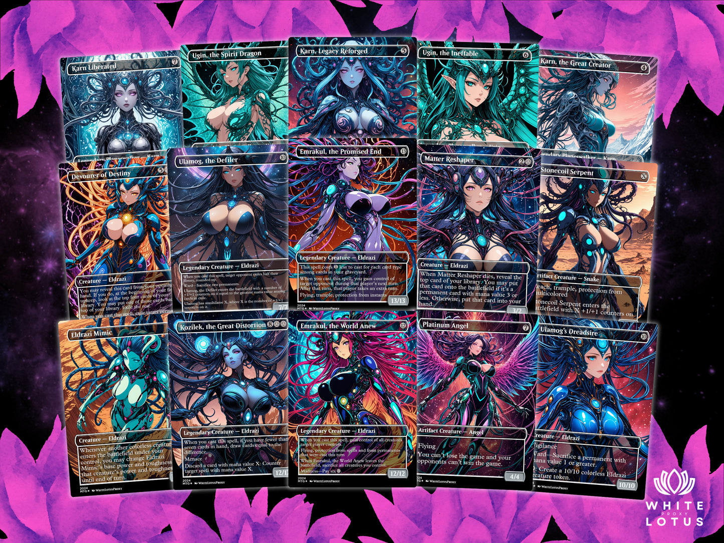 Zhulodok Eldrazi Anime Waifu Proxy Commander Deck Special Edition Custom EDH Deck English High Quality Cards