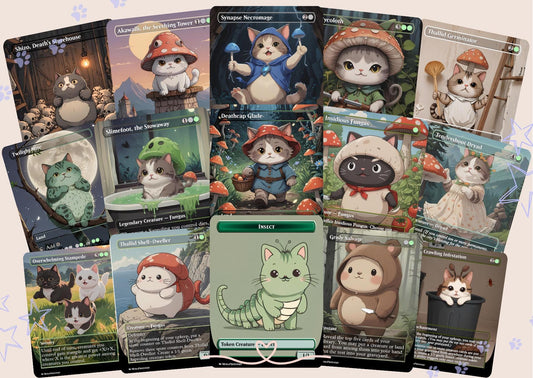Mycotyrant Self Mill Proxy Commander Deck, 100 Cards + 6 Free Tokens | Cute Custom Full Art | MuraProxyArt