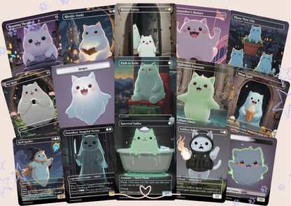 Millicent Spirit Tribal Proxy Commander Deck, 100 Cards + 6 Free Tokens | Cute Custom Full Art | MuraProxyArt