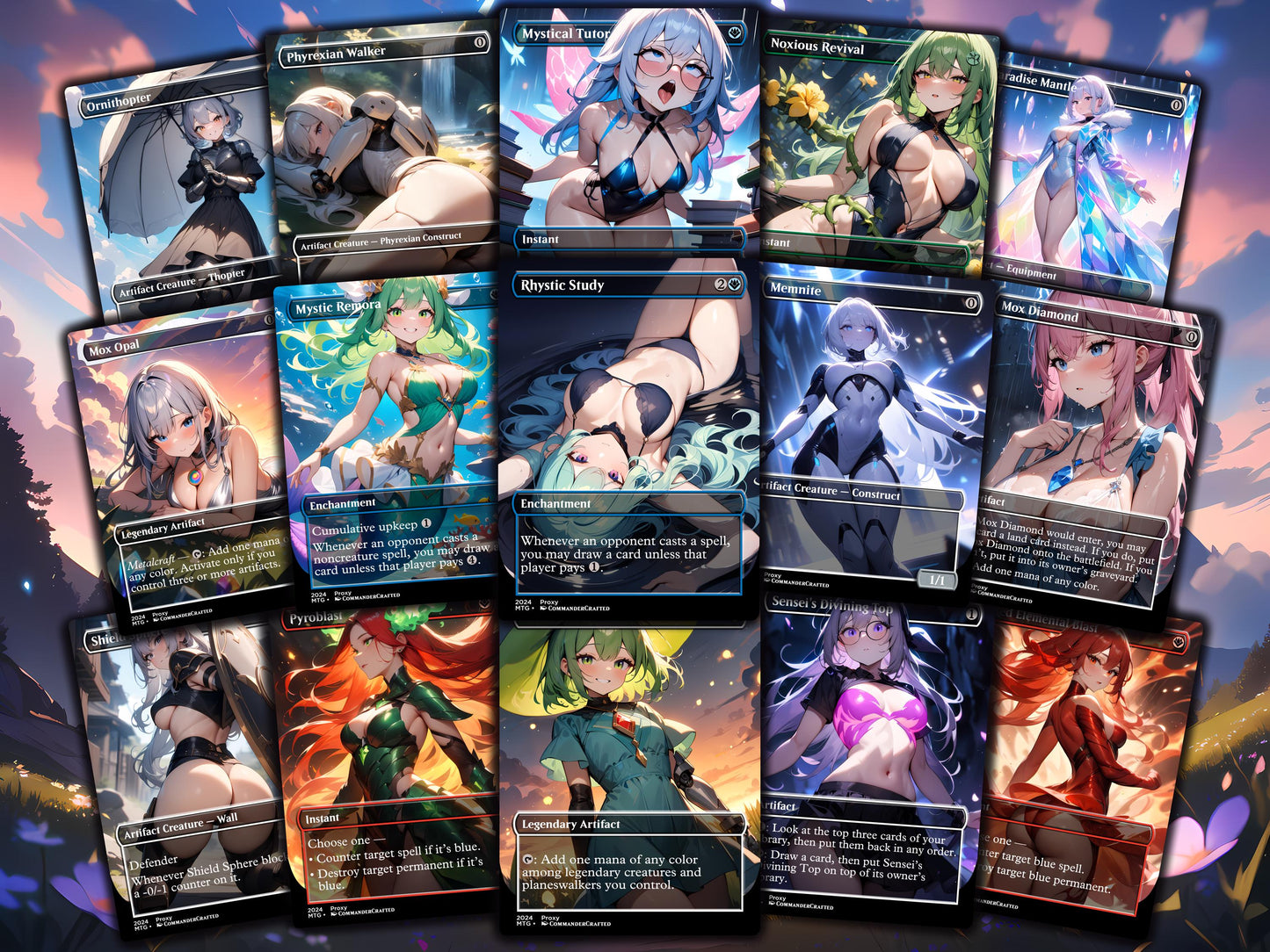 Flubs Commander Deck Flubs, the Fool CEDH Custom MTG Cards, Proxy Cards, Complete EDH Deck, Premium Quality