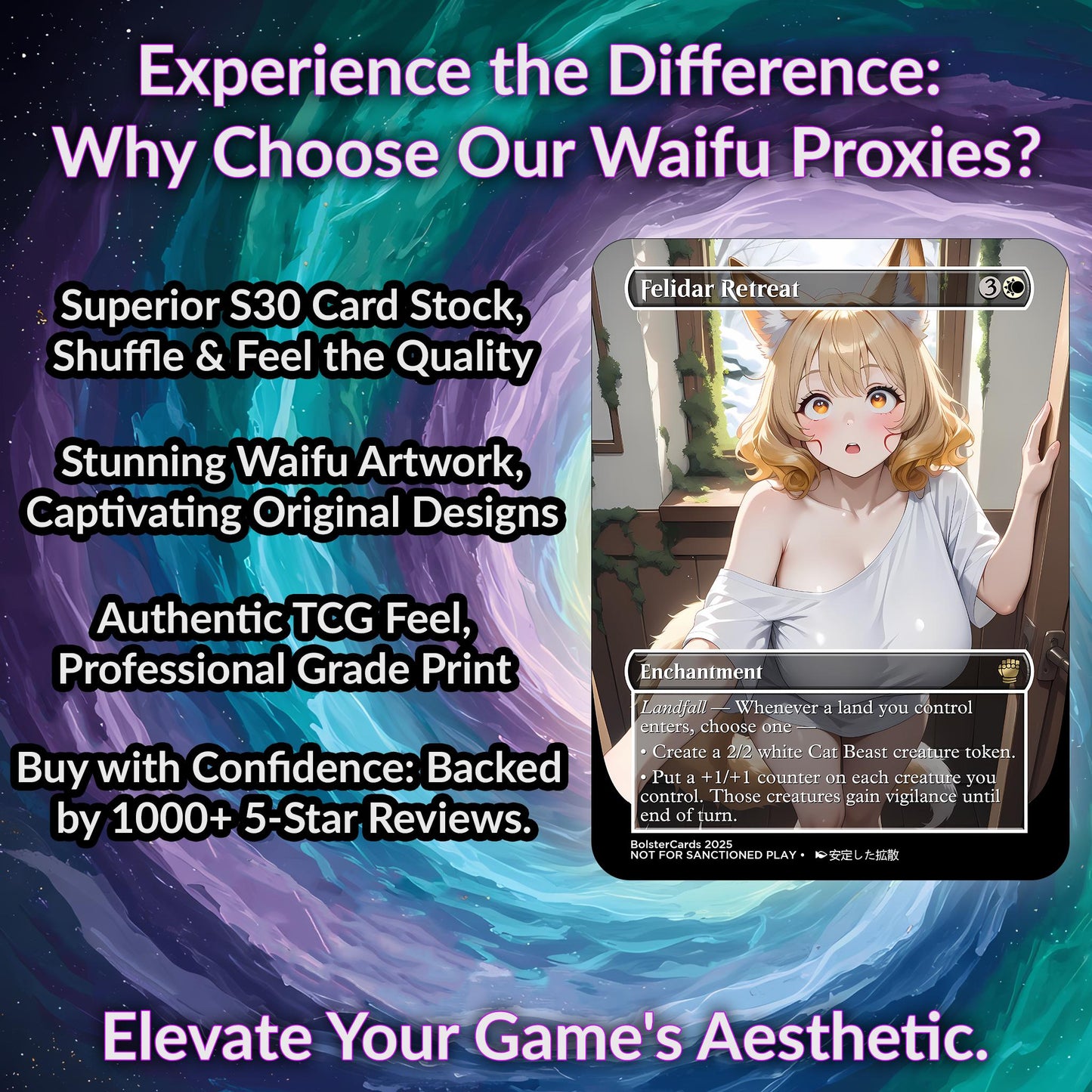 Arahbo, Roar of the World Anime Style Waifu Tribal Commander Deck Special Edition Custom Proxy Deck Art For EDH High Quality Cards 108 Cards