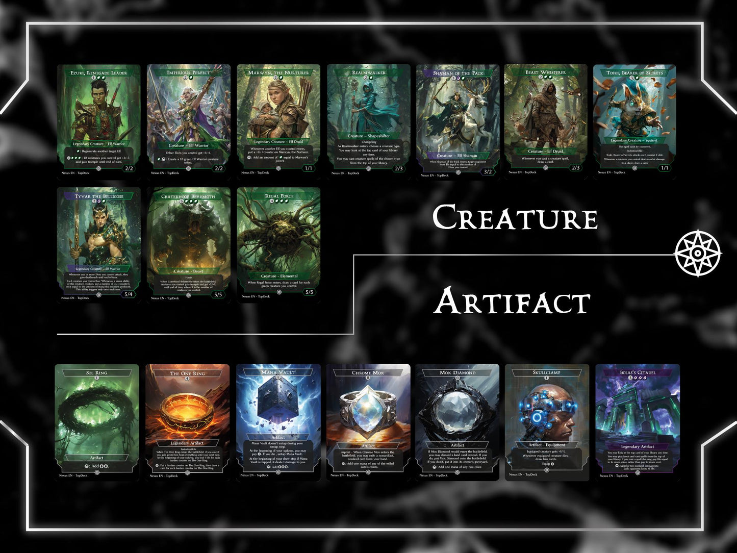 Lathril Elf Tribal - Commander EDH Deck - With Tokens - MTG Full Proxy Deck, Altered Cards cEDH
