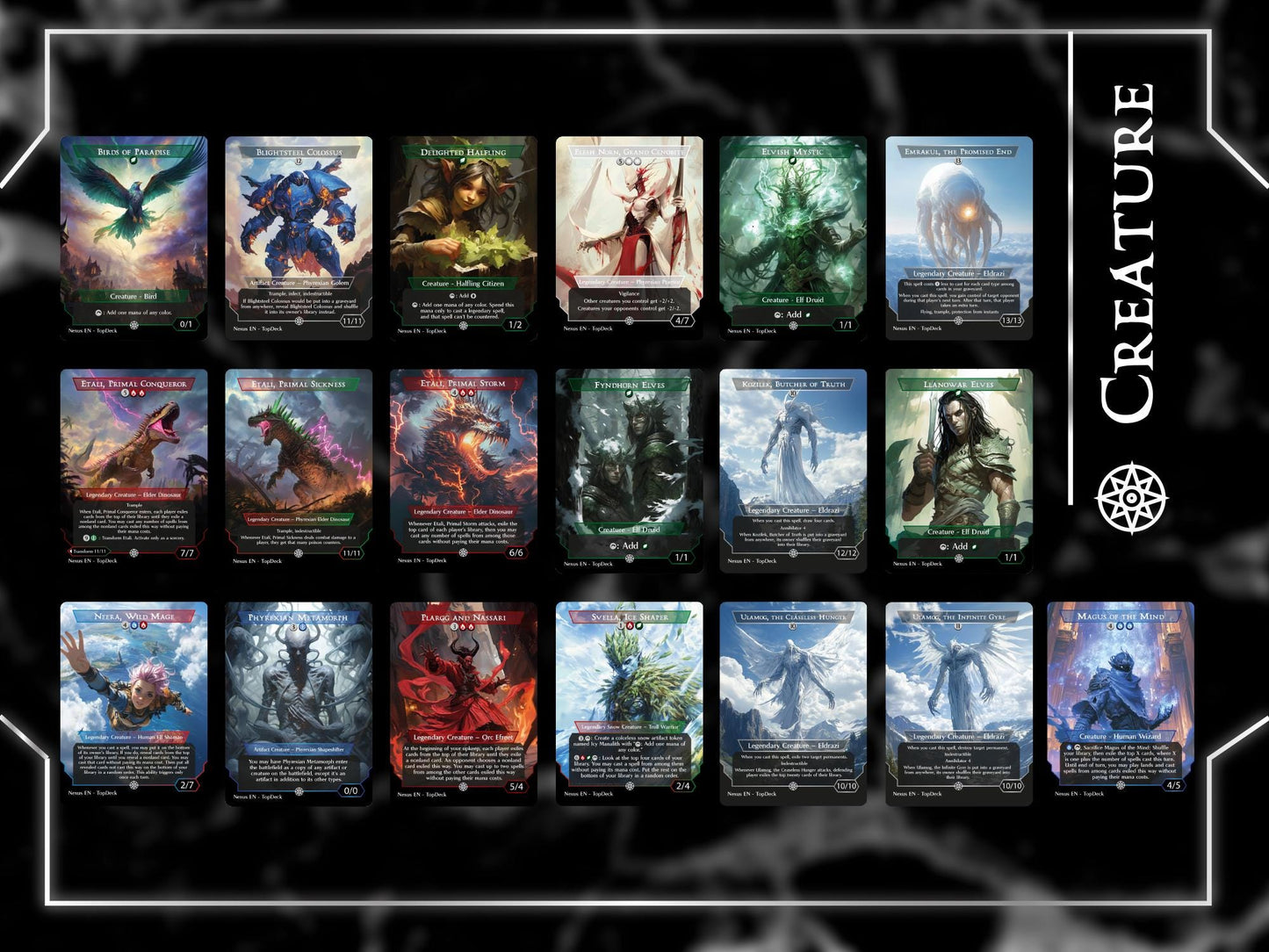 Esika Prismatic Bridge - Commander EDH Deck - With Tokens - MTG Full Proxy Deck, Altered Cards cEDH