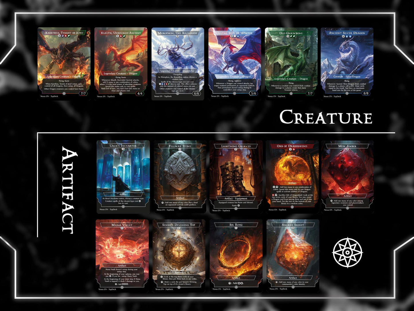 Ur-Dragon Tribal - Commander EDH Deck - With Tokens - MTG Full Proxy Deck, Altered Cards cEDH