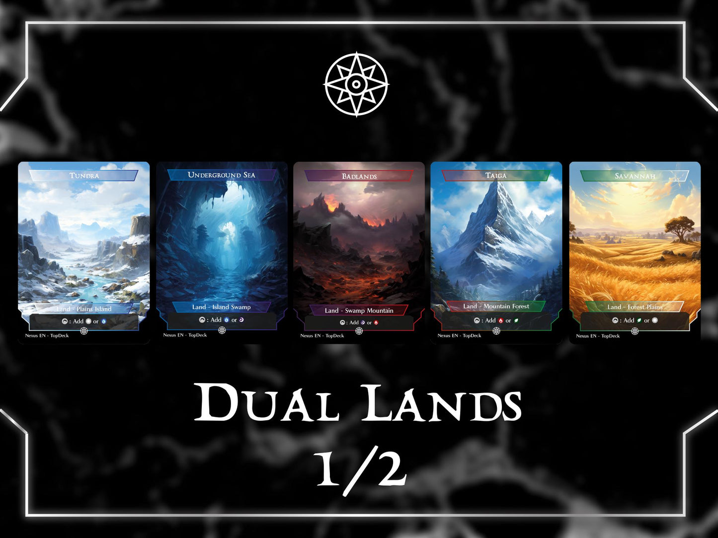 Dual Shock Fetch Lands Bundle + 6 Bonus Cards - Commander Land Pack Bundle
