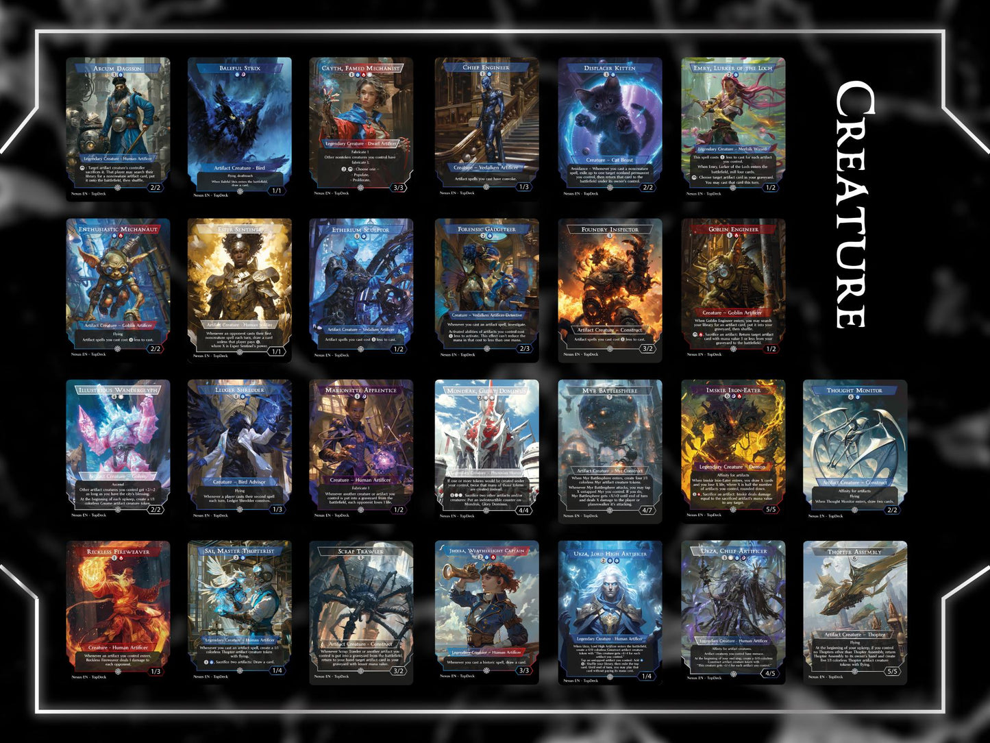 Breya Artifact cEDH - Commander EDH Deck - With Tokens - MTG Full Proxy Deck, Altered Cards cEDH