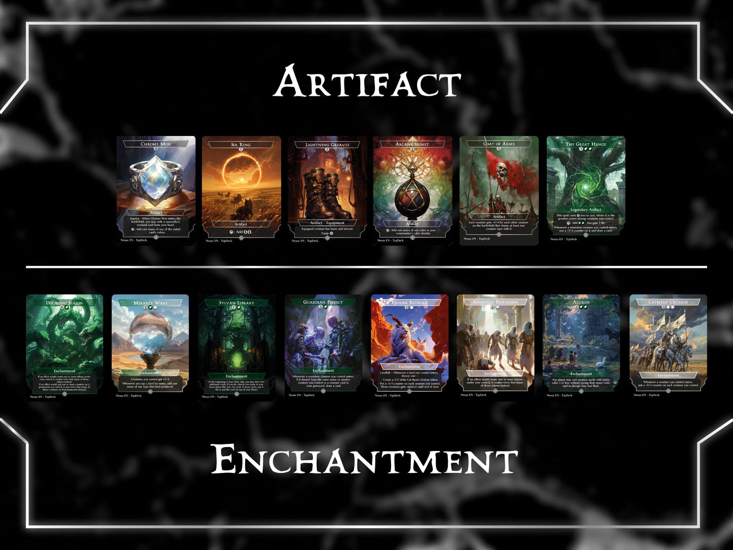 Rin and Seri Cat & Dog Tribal - Commander EDH Deck - With Tokens - MTG Full Proxy Deck, Altered Cards cEDH