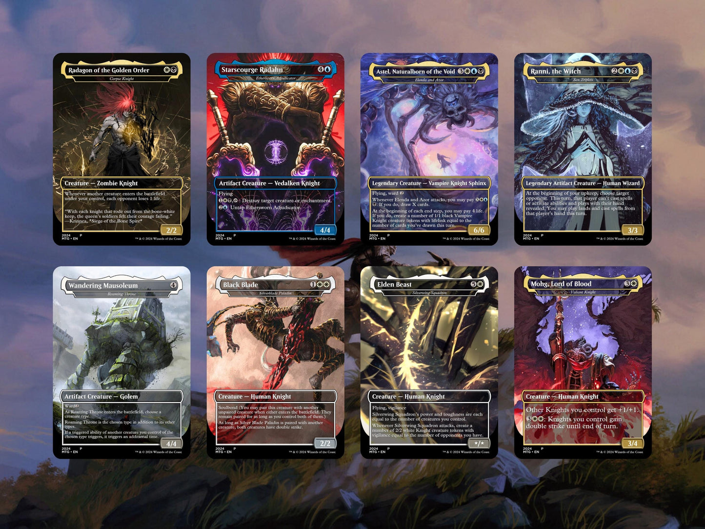 Elden Ring Commander Deck • Elden Ring Mtg Proxy Deck • Mtg Commander Deck • Custom MTG card • Sidar Jabari of Zhalfir • Mtg Proxy Commander