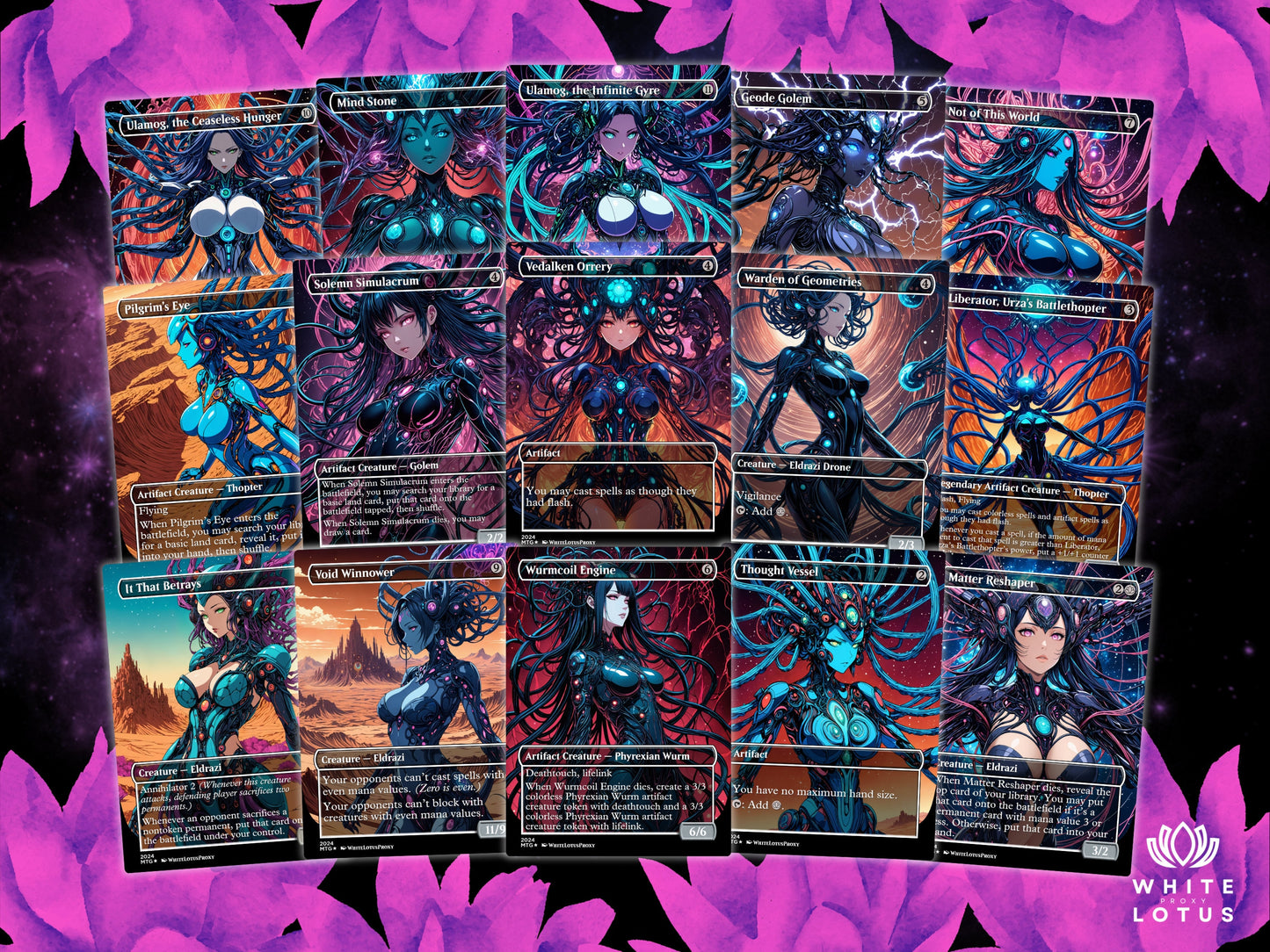 Zhulodok Eldrazi Anime Waifu Proxy Commander Deck Special Edition Custom EDH Deck English High Quality Cards