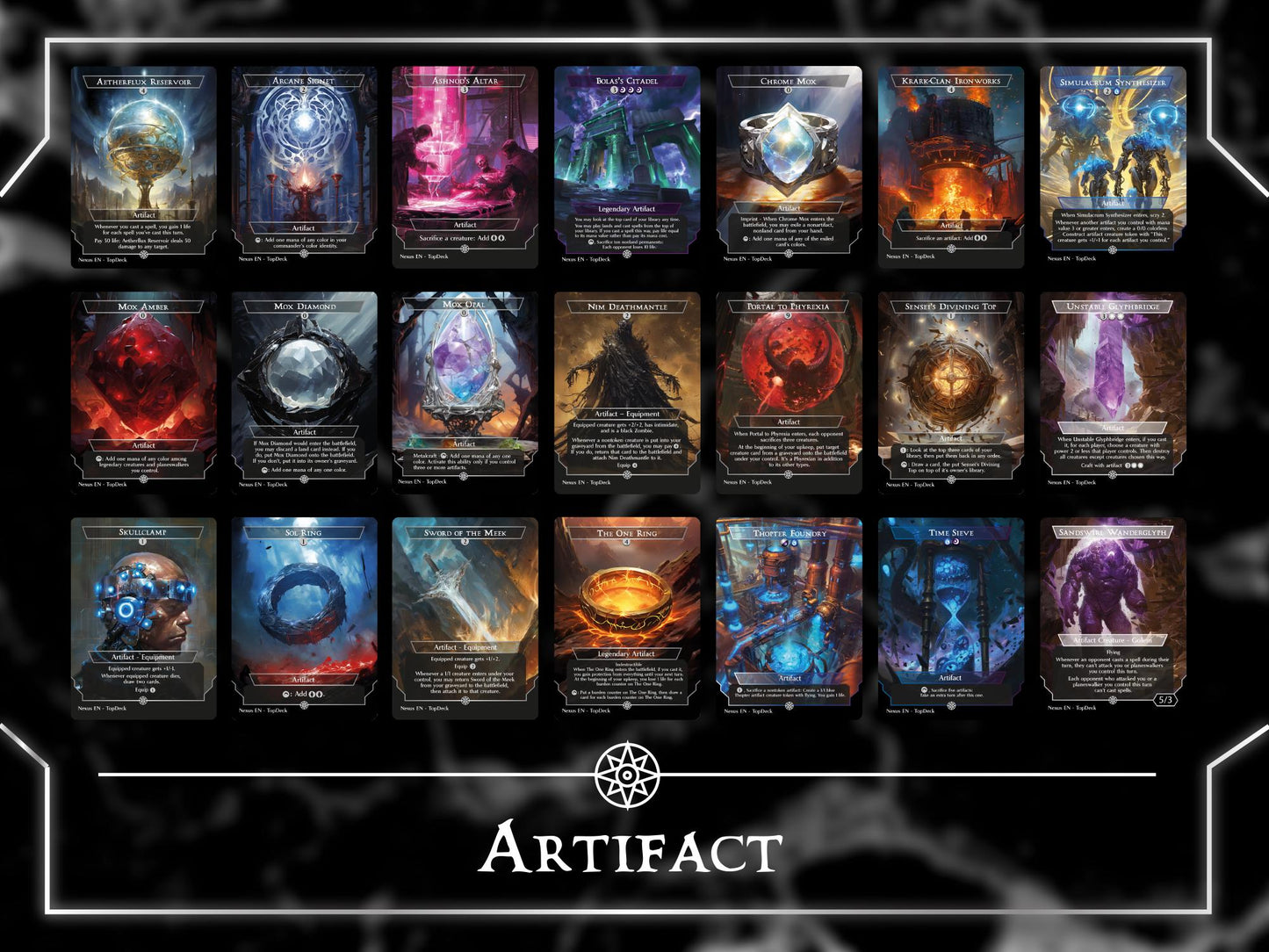 Breya Artifact cEDH - Commander EDH Deck - With Tokens - MTG Full Proxy Deck, Altered Cards cEDH