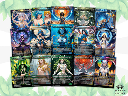 Esika God of the Tree Anime Waifu Proxy Commander Deck Custom Proxy EDH Superfriends English High Quality Cards