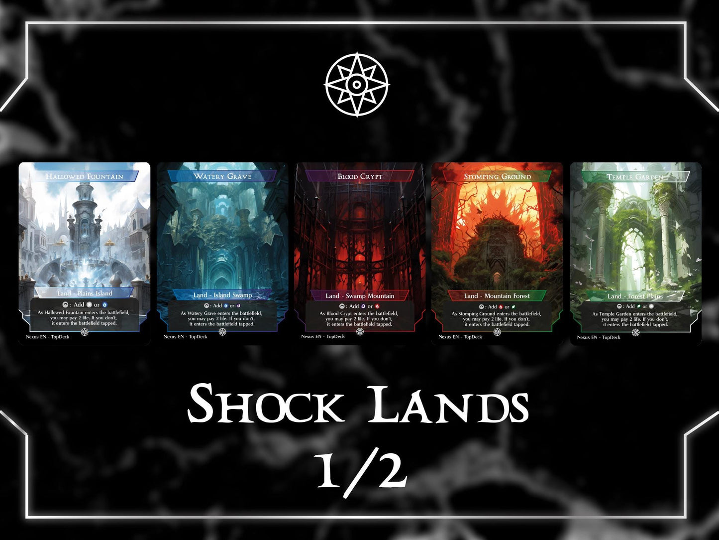Dual Shock Fetch Lands Bundle + 6 Bonus Cards - Commander Land Pack Bundle