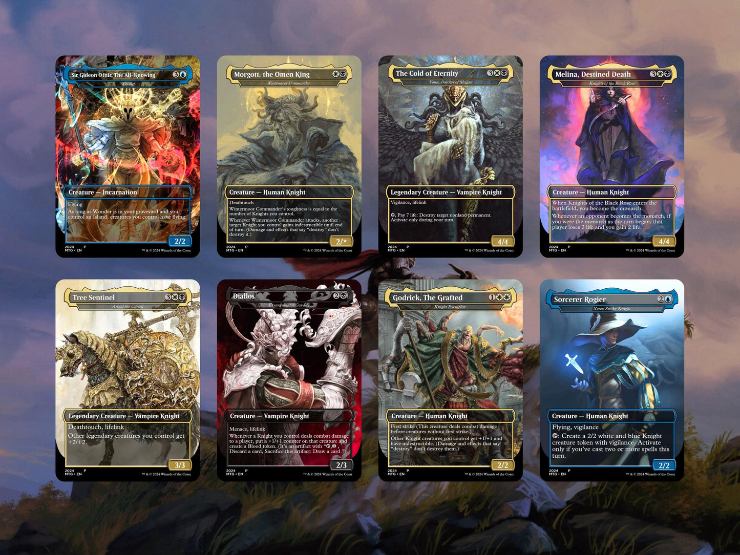 Elden Ring Commander Deck • Elden Ring Mtg Proxy Deck • Mtg Commander Deck • Custom MTG card • Sidar Jabari of Zhalfir • Mtg Proxy Commander