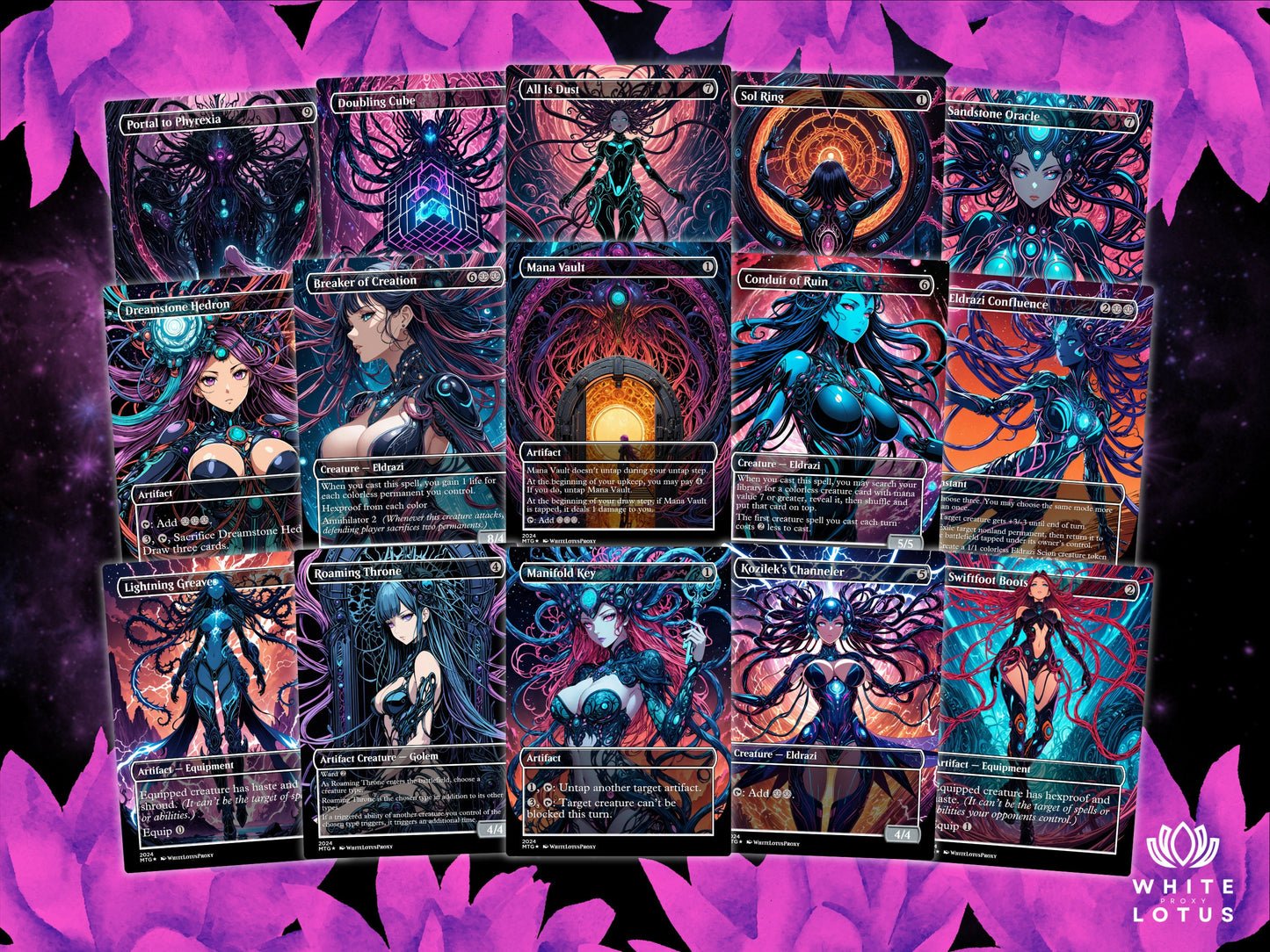 Zhulodok Eldrazi Anime Waifu Proxy Commander Deck Special Edition Custom EDH Deck English High Quality Cards