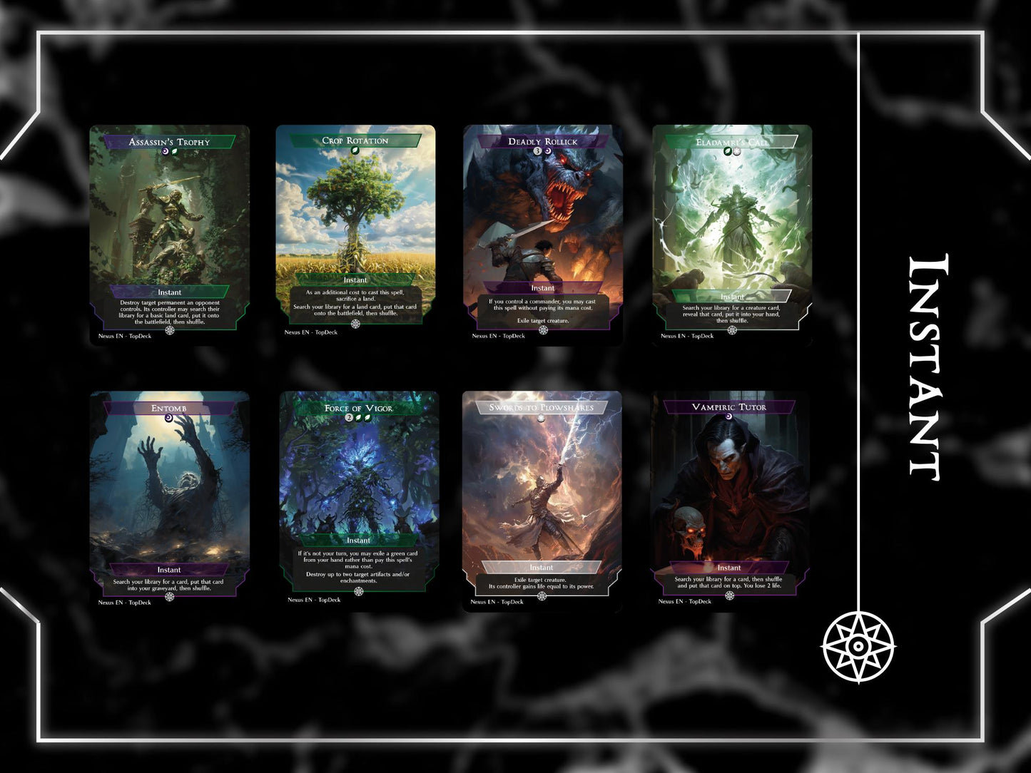 The Necrobloom Landfall - Commander EDH Deck - With Tokens - MTG Full Proxy Deck, Altered Cards cEDH