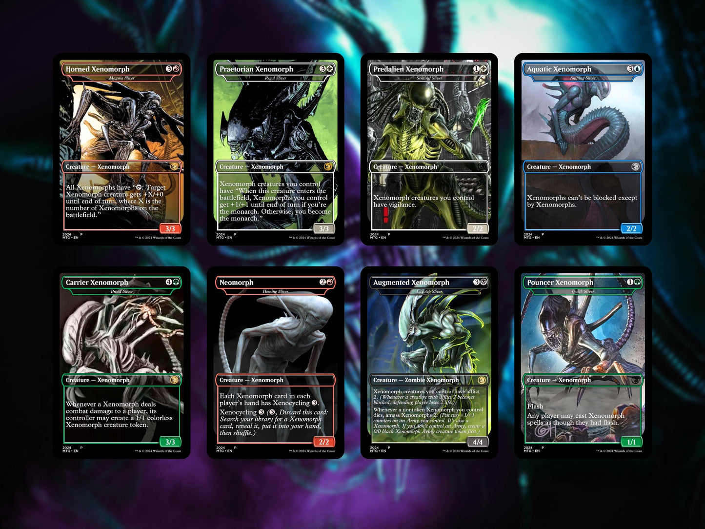 Alien Commander Deck • Alien Mtg Proxy Deck • Mtg Commander Deck • Custom MTG card • Magic The Gathering • Mtg Proxy Commander