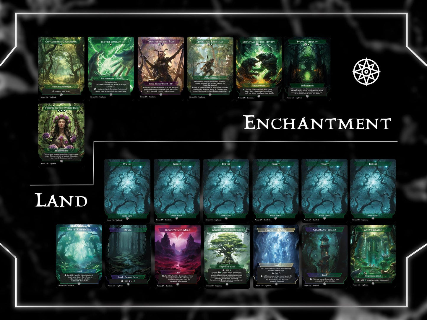 Lathril Elf Tribal - Commander EDH Deck - With Tokens - MTG Full Proxy Deck, Altered Cards cEDH