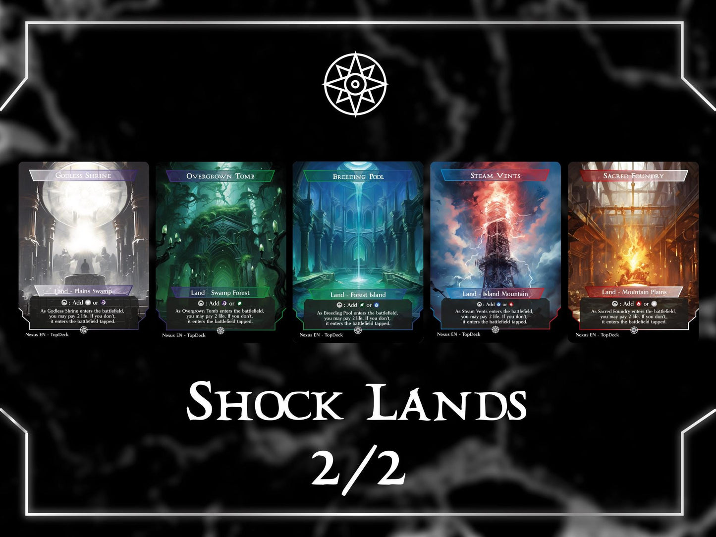 Dual Shock Fetch Lands Bundle + 6 Bonus Cards - Commander Land Pack Bundle