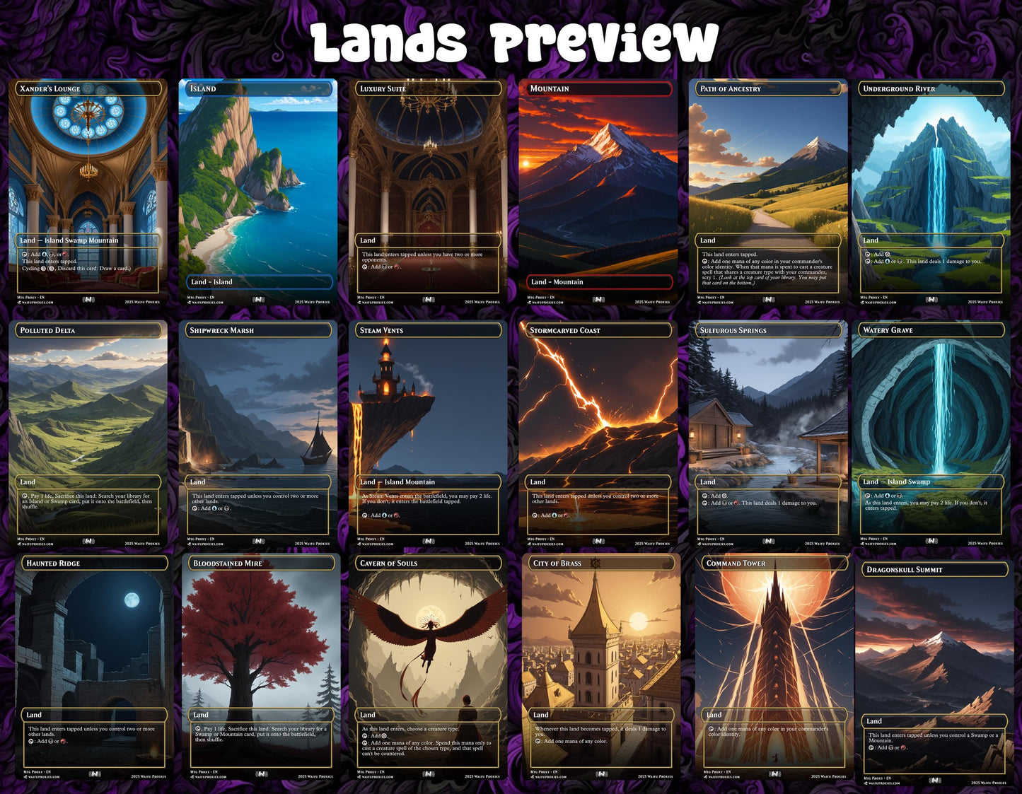 Curse Tribal Deck | MTG Proxies | 152 Cards for Casual & Competitive Play | Anime Waifu Art | Curse Tribal
