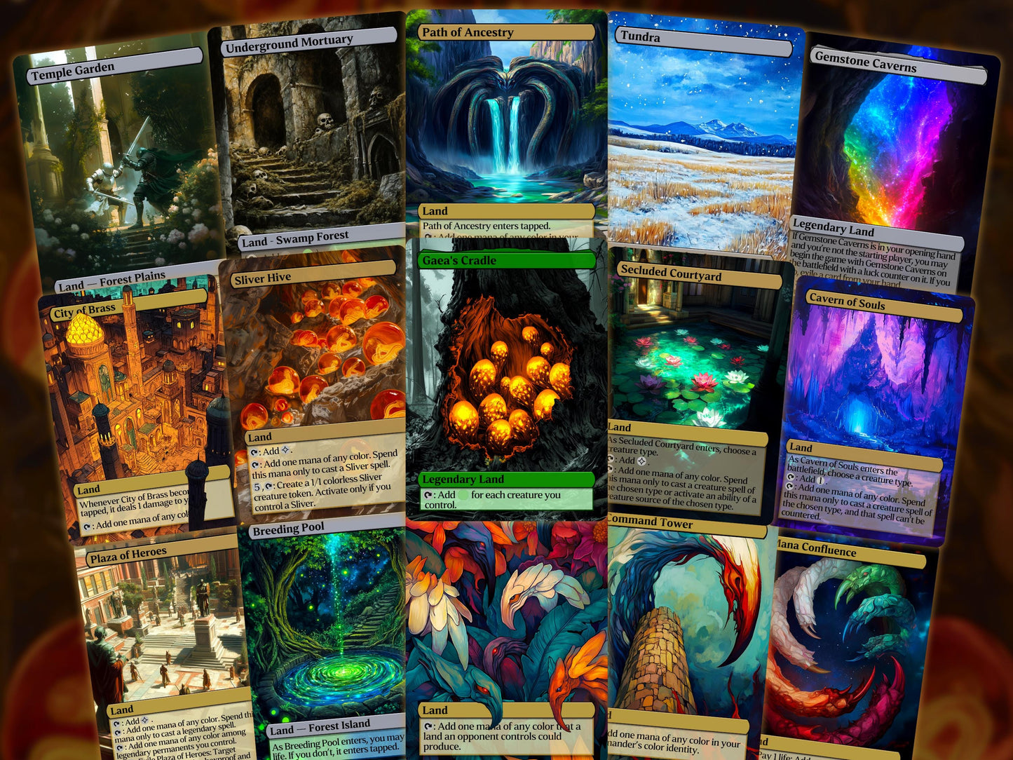 The First Sliver Custom Commander Deck - Proxy - Perfect Magic Gift - Tokens Included - Sliver Tribal Deck - Premium 110 card EDH Deck
