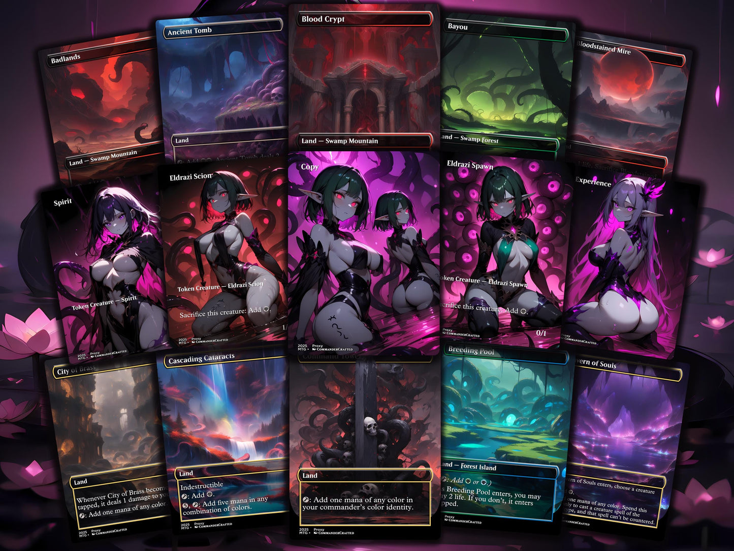 Eldrazi Tribal Commander Deck Ulalek, fused atrocity Complete EDH Deck Proxy Deck