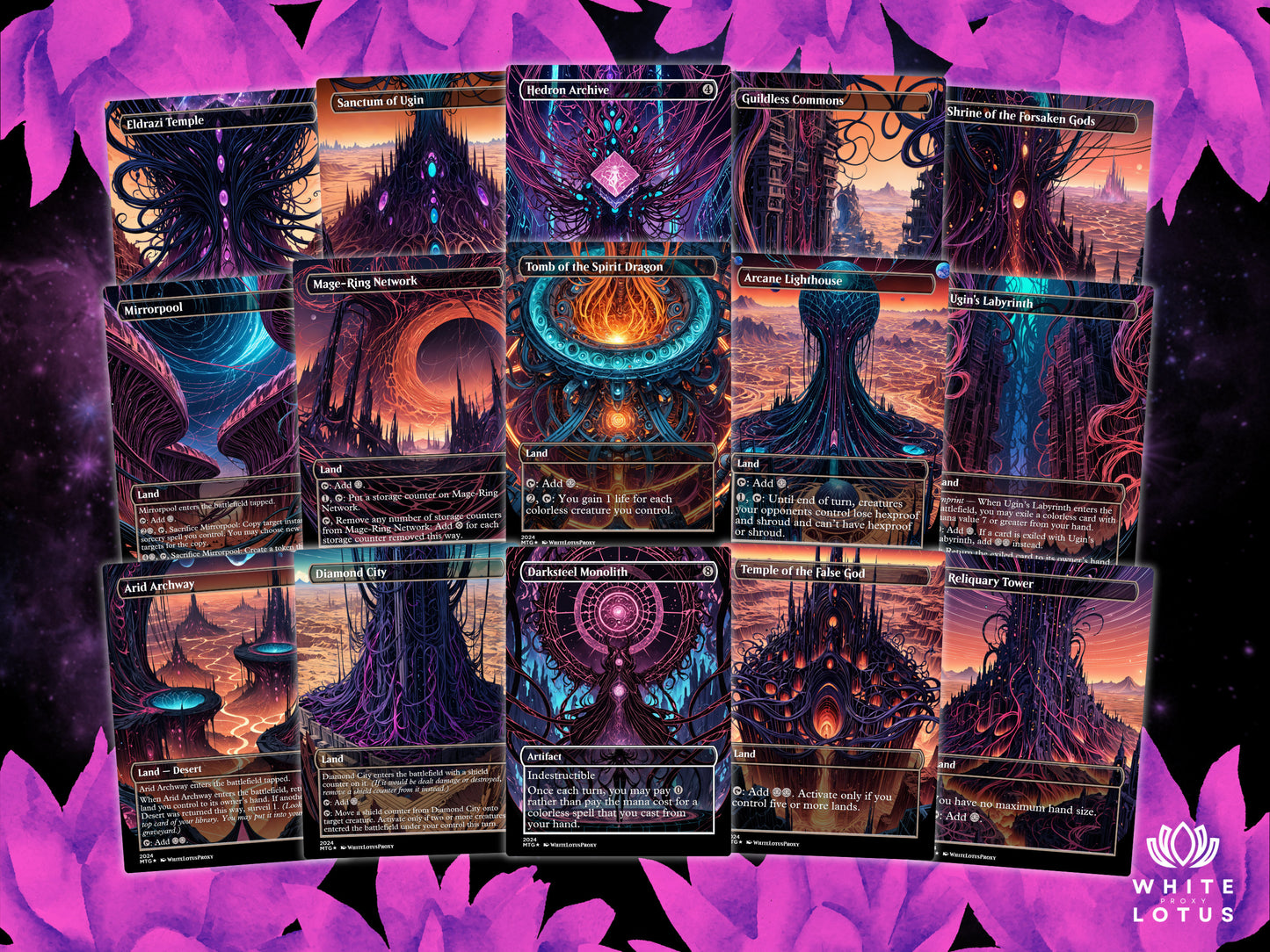 Zhulodok Eldrazi Anime Waifu Proxy Commander Deck Special Edition Custom EDH Deck English High Quality Cards