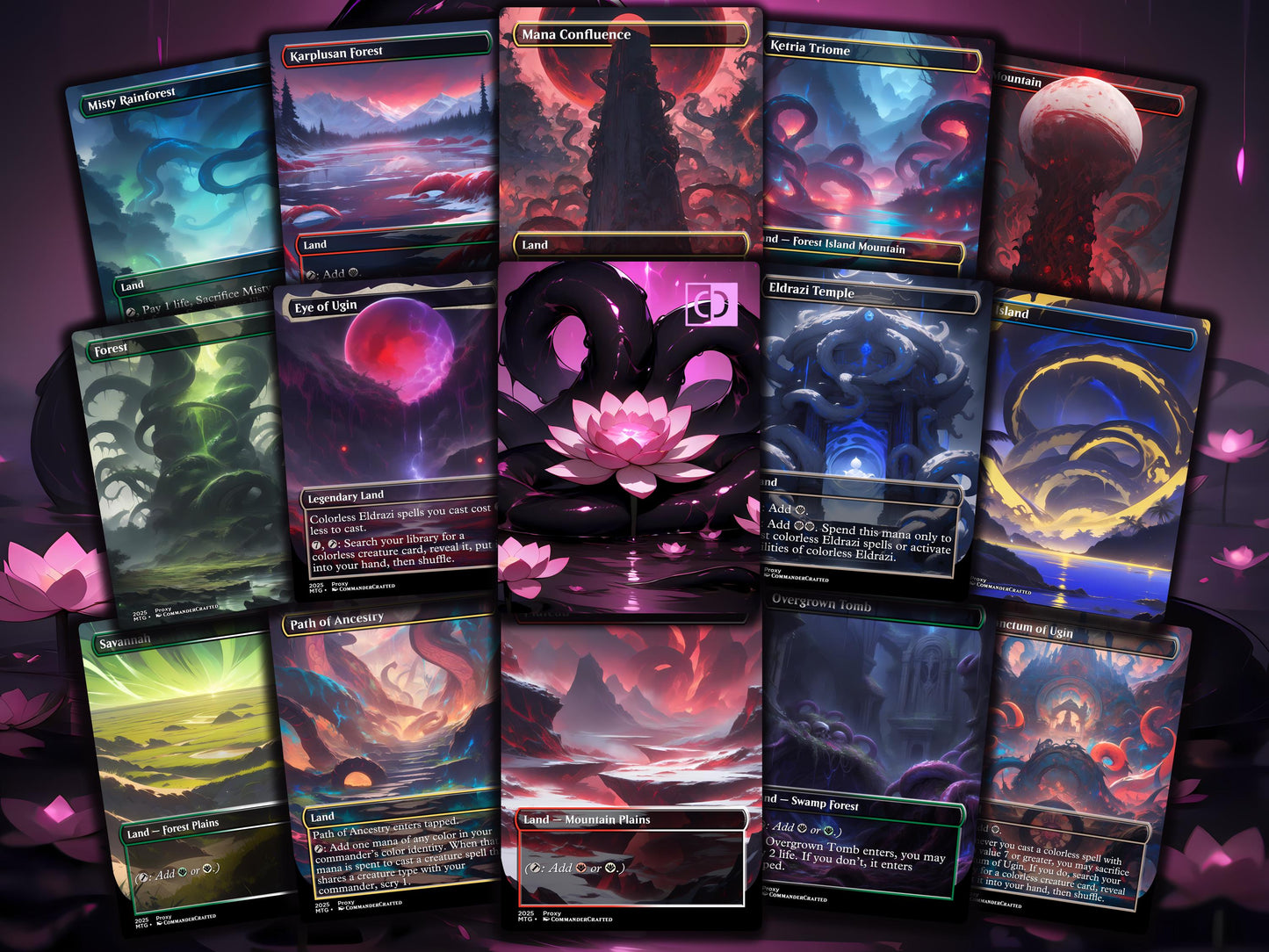 Eldrazi Tribal Commander Deck Ulalek, fused atrocity Complete EDH Deck Proxy Deck