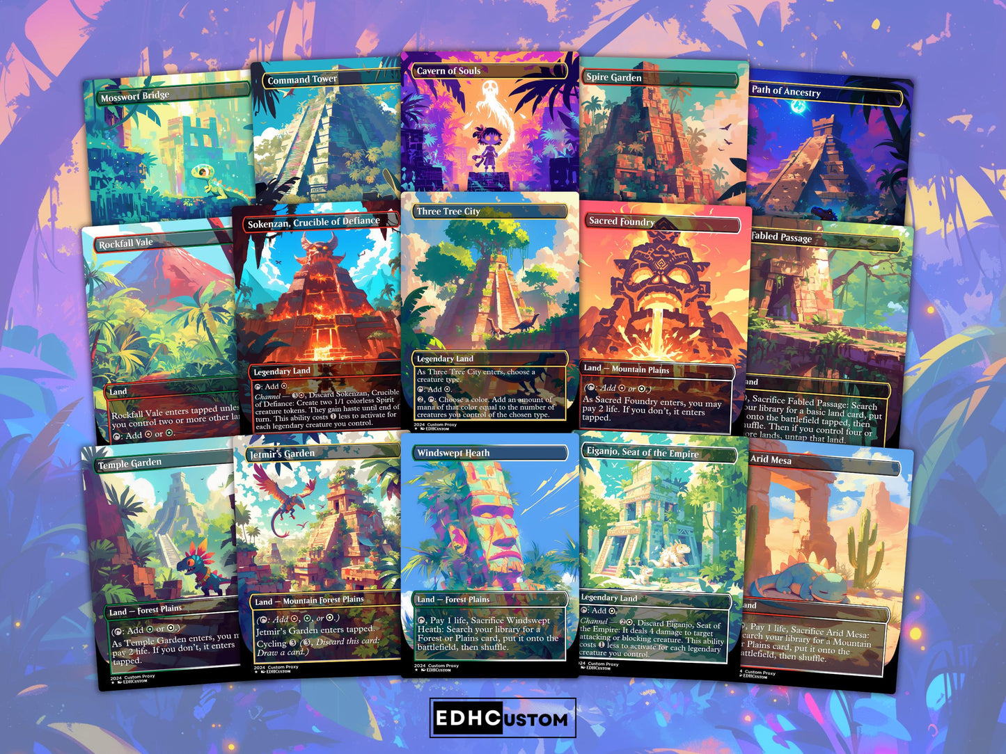 Dinosaur Proxy Deck Pantlaza 100 Cards + Sideboard + Tokens | Premium Quality Custom MTG Proxies for EDH Commander