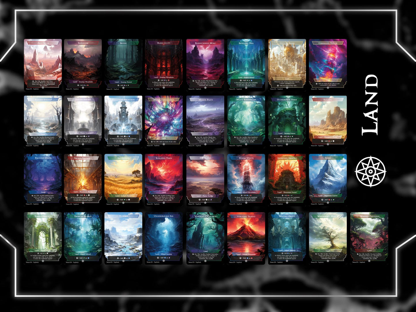 Esika Prismatic Bridge - Commander EDH Deck - With Tokens - MTG Full Proxy Deck, Altered Cards cEDH
